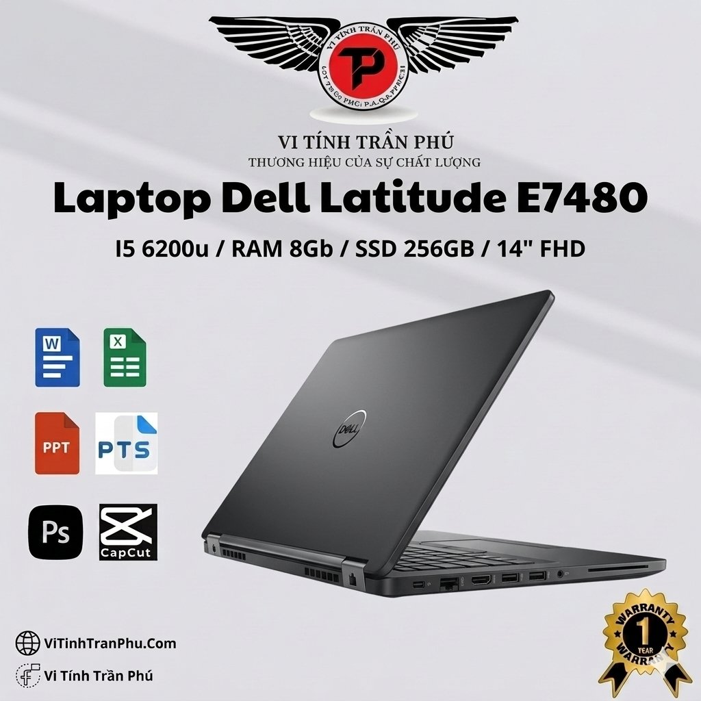 Laptop Dell Latitude E7480 - I5 6200u /8Gb / SSD 256GB/ 14